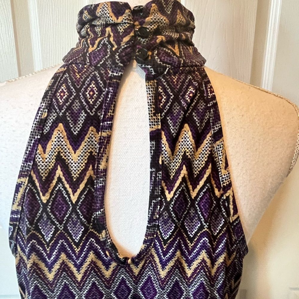 🎄Cato Aztec Pattern Halter Top - Picture 6 of 10